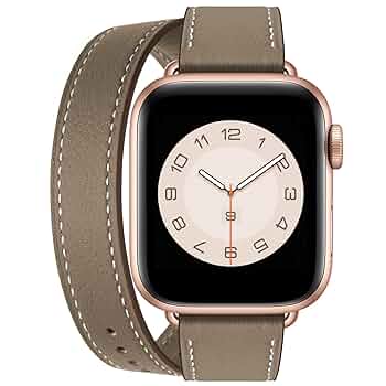 最終お値下げApple Watch エルメス　二重巻革バンド ゴールド箱付 楽天市場】アップルウォッチ バンド レザー ブランド 革 ベルト